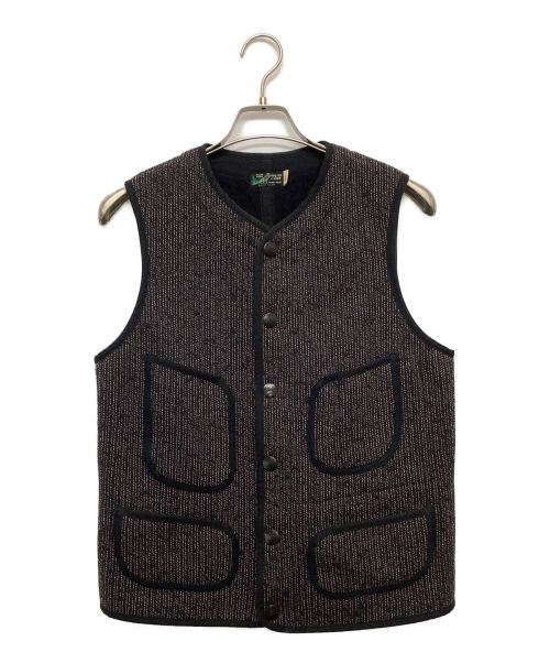 SUGAR CANE（シュガーケーン）SUGAR CANE (シュガーケーン) BEACH CLOTH VEST グレー サイズ:38の古着・服飾アイテム