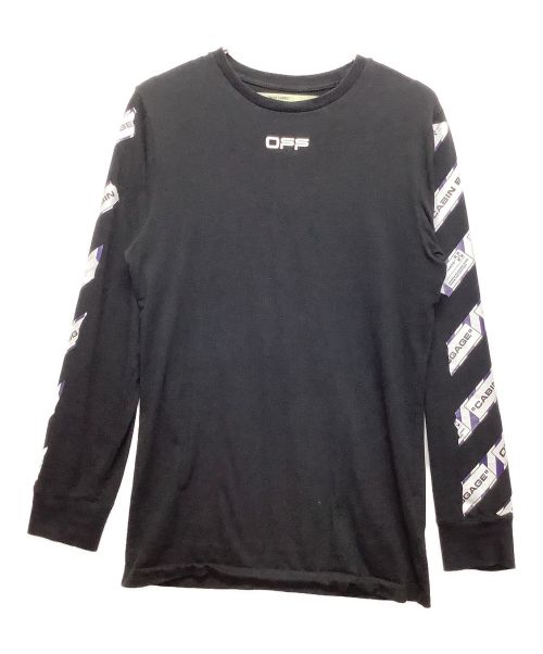 OFFWHITE（オフホワイト）OFFWHITE (オフホワイト) カットソー ブラック サイズ:Sサイズの古着・服飾アイテム