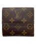 LOUIS VUITTON (ルイ ヴィトン) ポルトモネ・ビエ カルトクレディ ブラウン：20000円