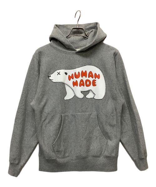 HUMAN MADE（ヒューマンメイド）HUMAN MADE (ヒューマンメイド) プルオーバーパーカー グレー サイズ:Mの古着・服飾アイテム