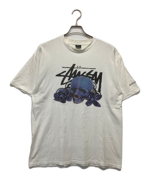 stussy（ステューシー）stussy (ステューシー) LEVI'S (リーバイス) 半袖カットソー ホワイト サイズ:Lの古着・服飾アイテム