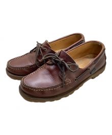 PARABOOT（パラブーツ）の古着「デッキシューズ」｜ブラウン