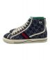 GUCCI (グッチ) ハイカットスニーカー ネイビー サイズ:10：45000円