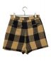 HER LIP TO (ハーリップトゥ) Etoile Block Check Skort ブラウン×ブラック サイズ:M 未使用品：8000円