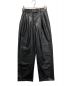 HER LIP TO（ハーリップトゥ）の古着「Vegan Leather Tapered Pants」｜ブラック