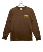 STANDARD CALIFORNIAスタンダードカリフォルニア）の古着「SD Heavyweight Box Logo LS Tee」｜ブラウン