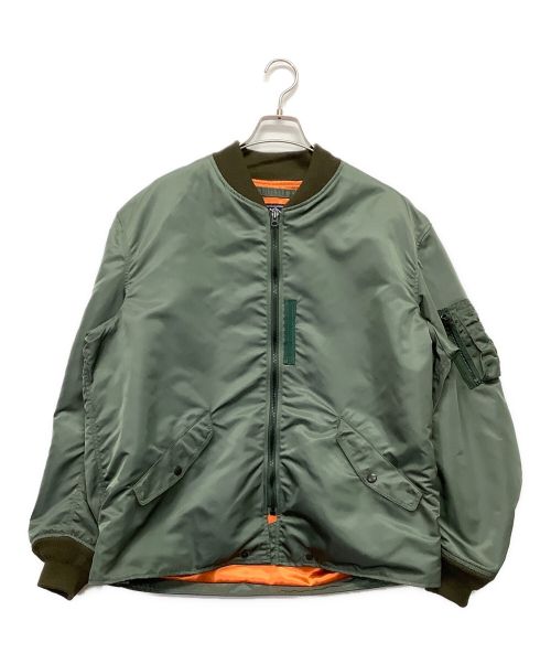 Rocky Mountain FeatherBed（ロッキーマウンテンフェザーベッド）Rocky Mountain FeatherBed (ロッキーマウンテンフェザーベッド) フライトジャケット グリーン サイズ:Lの古着・服飾アイテム