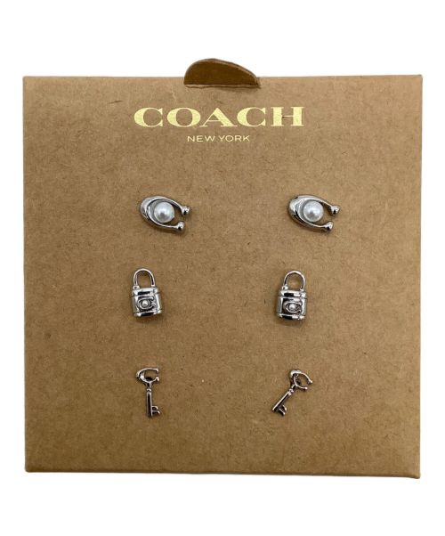 COACH（コーチ）COACH (コーチ) ロックキーピアス シルバーの古着・服飾アイテム