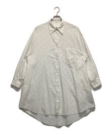 MM6 Maison Margiela（エムエムシックス メゾンマルジェラ）の古着「ロゴシャツワンピース」｜ホワイト