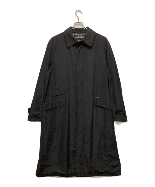 BURBERRY BLACK LABEL（バーバリーブラックレーベル）BURBERRY BLACK LABEL (バーバリーブラックレーベル) ステンカラーコート ブラック サイズ:Lの古着・服飾アイテム