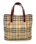 BURBERRY LONDON (バーバリーロンドン) ハンドバッグ ブラウン×レッド：16000円