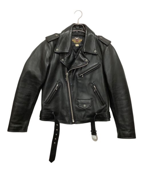 HARLEY-DAVIDSON（ハーレーダビッドソン）HARLEY-DAVIDSON (ハーレーダビッドソン) レザージャケット ブラック サイズ:Sの古着・服飾アイテム