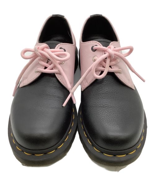 Dr.Martens（ドクターマーチン）Dr.Martens (ドクターマーチン) レザーシューズ ブラック×ピンク サイズ:UK4の古着・服飾アイテム