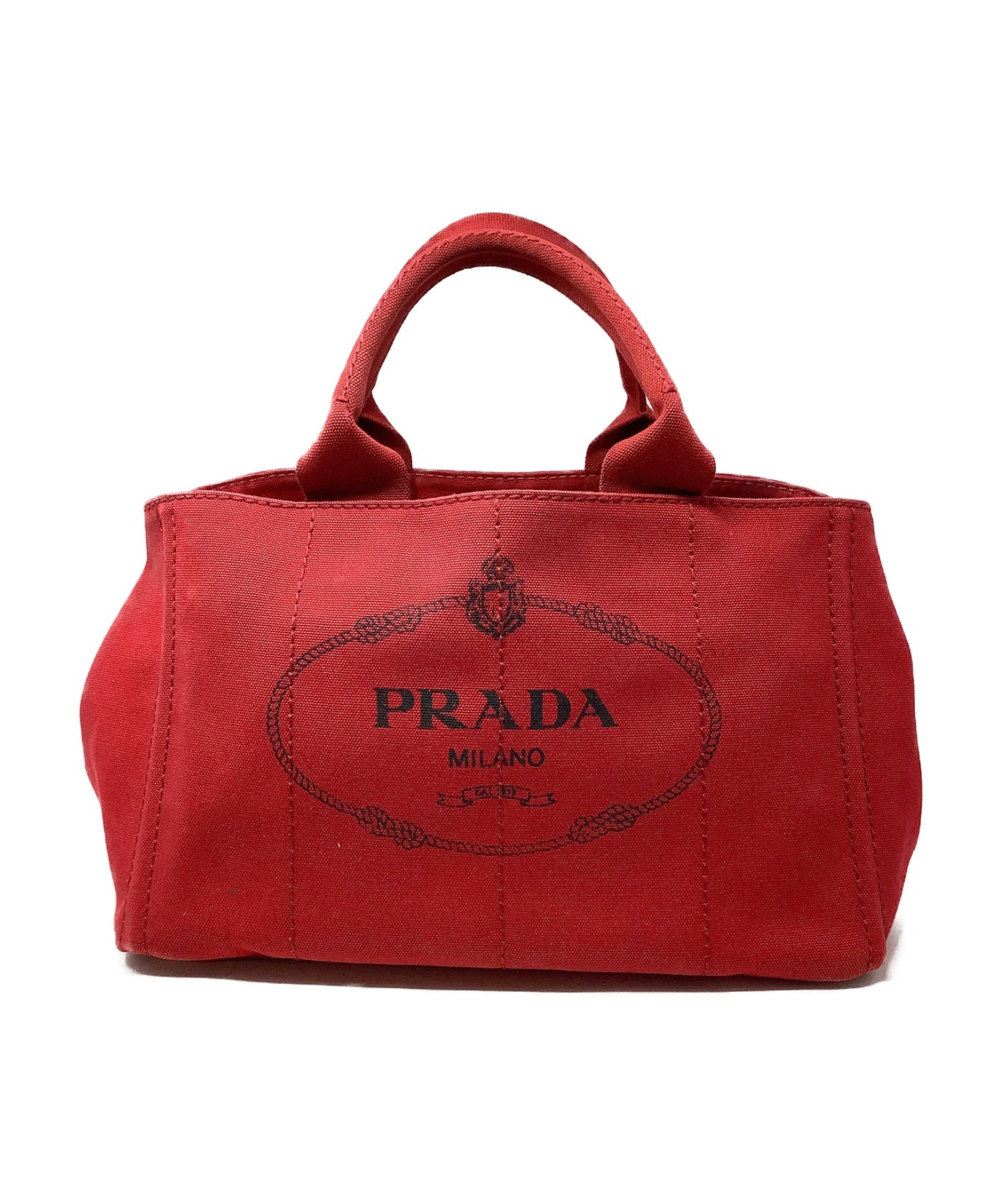◇良品◇ プラダ PRADA ハンドバッグ 鞄 カナパ ロゴ デニム