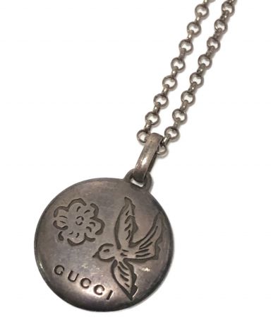 [中古]GUCCI(グッチ)のメンズ アクセサリー バードモチーフシルバーネックレス