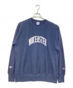 Champion REVERSE WEAVE×Pilgrimチャンピオン リバースウィーブ×ピルグリム）の古着「Long sleeve Crew Neck T-Shirt」｜ネイビー