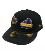 XLARGE×New Era×NBAエクストララージ×ニューエラ×エヌビーエー）の古着「LAKERS STANDARD LOGO SNAPBACK CAP」｜ブラック