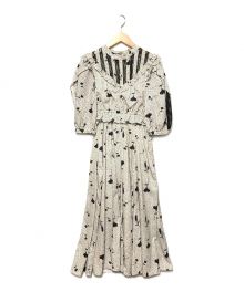 HER LIP TO（ハーリップトゥ）の古着「Autumn Floral Trimed Dress」｜ホワイト