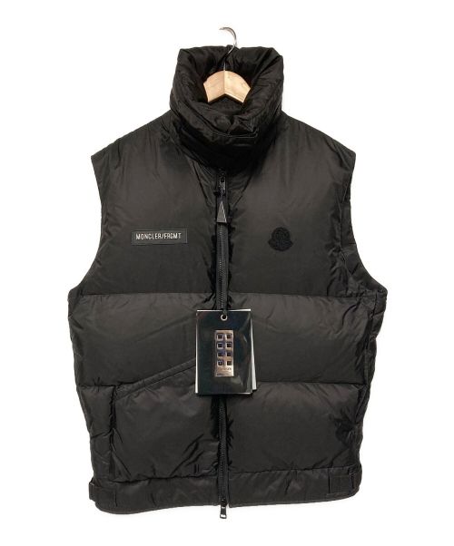 MONCLER（モンクレール）MONCLER (モンクレール) FRAGMENT DESIGN (フラグメント デザイン) 20-21AW ダウンベスト ブラック サイズ:2の古着・服飾アイテム