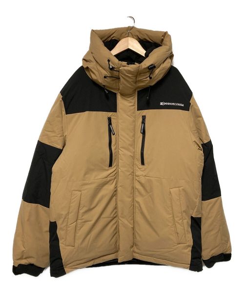 DC SHOE（ディーシーシュ）DC SHOE (ディーシーシュ) 21 DOWN JACKET モカ×ブラック サイズ:XL 未使用品の古着・服飾アイテム