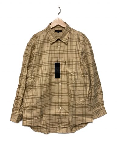 中古・古着通販】BURBERRY (バーバリー) L/Sチェックシャツ ベージュ