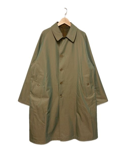 ANATOMICA（アナトミカ）ANATOMICA (アナトミカ) リバーシブルチェックラグランコート カーキ サイズ:44の古着・服飾アイテム