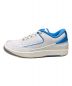 NIKE (ナイキ) AIR JORDAN 2 RETRO LOW ホワイト×ブルー サイズ:US8.5：12800円