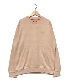 SUPREME（シュプリーム）の古着「19SS Dash Stripe Crewneck」｜ピンク