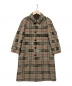 Burberry'sバーバリーズ）の古着「リバーシブルノヴァチェックウールステンカラーコート」｜グレー