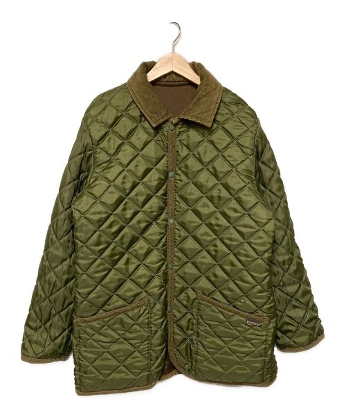 LAVENHAM（ラベンハム）LAVENHAM (ラベンハム) リバーシブルキルティングコート グリーン×ブラウン サイズ:40の古着・服飾アイテム