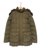 WOOLRICHウールリッチ）の古着「BLIZZARD PARKA ラビットファーダウンコート」｜カーキ