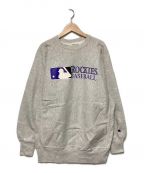 Championチャンピオン）の古着「ROCKIES BASEBALL クルーネックスウェット」｜グレー