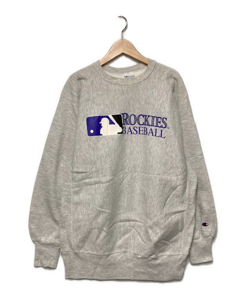 Champion（チャンピオン）Champion (チャンピオン) ROCKIES BASEBALL クルーネックスウェット グレー サイズ:XLの古着・服飾アイテム