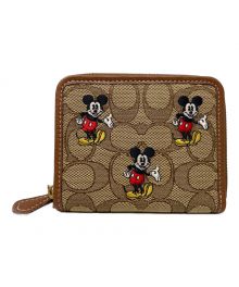 COACH×DISNEY（コーチ×ディズニー）の古着「2つ折り財布」｜ベージュ