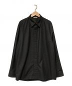 AURALEEオーラリー）の古着「20AW WOOL FULLING FLANNEL CLOTH SHIRT」｜グレー