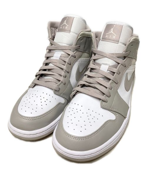 NIKE（ナイキ）NIKE (ナイキ) AIR JORDAN 1 MID ホワイト×グレー サイズ:US10の古着・服飾アイテム