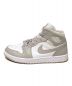 NIKE (ナイキ) AIR JORDAN 1 MID ホワイト×グレー サイズ:US10：12800円