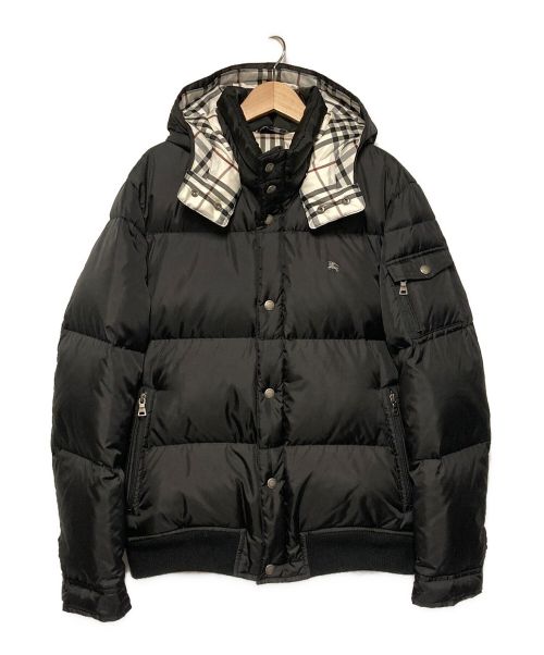 BURBERRY BLACK LABEL（バーバリーブラックレーベル）BURBERRY BLACK LABEL (バーバリーブラックレーベル) ホワイトグースダウンジャケット ブラック サイズ:Ｍの古着・服飾アイテム