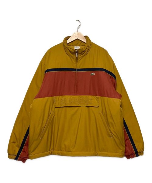 SUPREME（シュプリーム）SUPREME (シュプリーム) 19AW Puffy Half Zip Pullover ベージュ×ブラウン サイズ:Lの古着・服飾アイテム