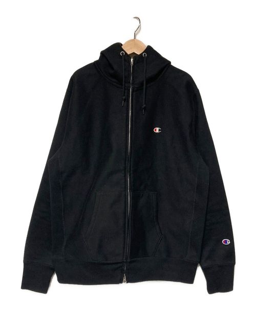 Champion REVERSE WEAVE（チャンピオン リバース ウィーブ）Champion REVERSE WEAVE (チャンピオンリバースウィーブ) ストームシェルジップパーカー ブラック サイズ:XLの古着・服飾アイテム