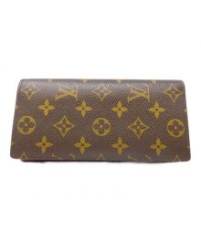 LOUIS VUITTON（ルイ ヴィトン）の古着「長財布 ポルトフォイユ･ブラザ」｜ブラウン