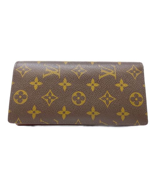 LOUIS VUITTON（ルイ ヴィトン）LOUIS VUITTON (ルイ ヴィトン) 長財布 ポルトフォイユ･ブラザ ブラウンの古着・服飾アイテム