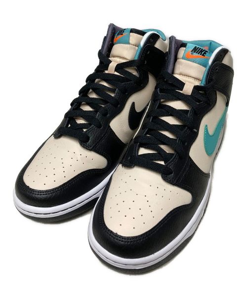 NIKE（ナイキ）NIKE (ナイキ) DUNK HI RETRO EMB ベージュ×ブラック サイズ:US9の古着・服飾アイテム