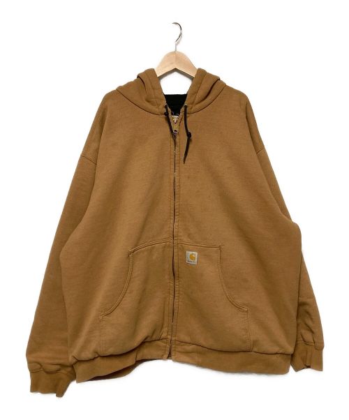 CarHartt（カーハート）CarHartt (カーハート) ジップパーカー ブラウン サイズ:2XLの古着・服飾アイテム