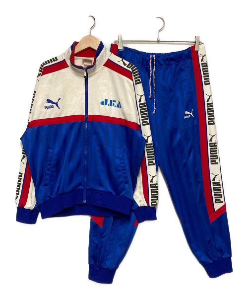 PUMA（プーマ）PUMA (プーマ) 90's JFAジャージセットアップ ホワイト×ブルー サイズ:Lの古着・服飾アイテム