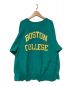 Champion REVERSE WEAVE（チャンピオンリバースウィーブ）の古着「90's BOSTON COLLEGEプリントクルーネックスウェット」｜グリーン