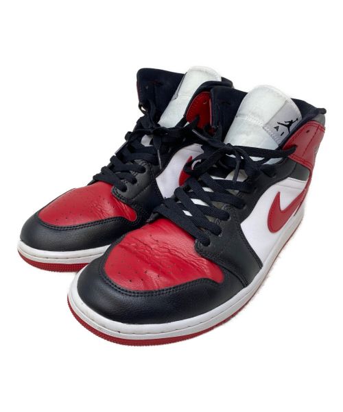 NIKE（ナイキ）NIKE (ナイキ) WMNS AIR JORDAN 1 MID レッド×ブラック サイズ:US12の古着・服飾アイテム