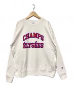 Champion REVERSE WEAVE×BEAMSチャンピオンリバースウィーブ×ビームス）の古着「24SS シティロングスリーブTシャツ」｜ホワイト