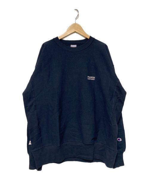 Champion REVERSE WEAVE（チャンピオンリバースウィーブ）Champion REVERSE WEAVE (チャンピオンリバースウィーブ) Pilgrim Surf+Supply (ピルグリム サーフサプライ) 24SS ロングスリーブTシャツ ネイビー サイズ:Ｌの古着・服飾アイテム