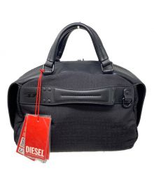 DIESEL（ディーゼル）の古着「ナイロンモノグラムハンドバッグ」｜ブラック